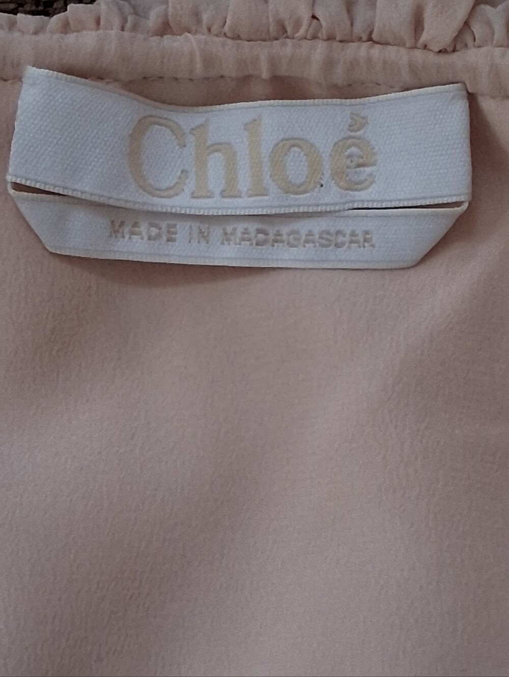 CHLOE $1200+ Fresh Pink Silk Ruffle V-Neck Tassel Blouse Top FR 36 US 4 NWOT - Picture 5 of 7